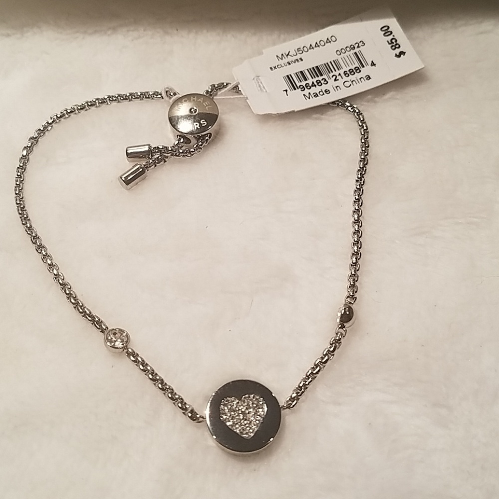 Michael Kors Pave Crystal heart bracelet - Picture 7 of 8